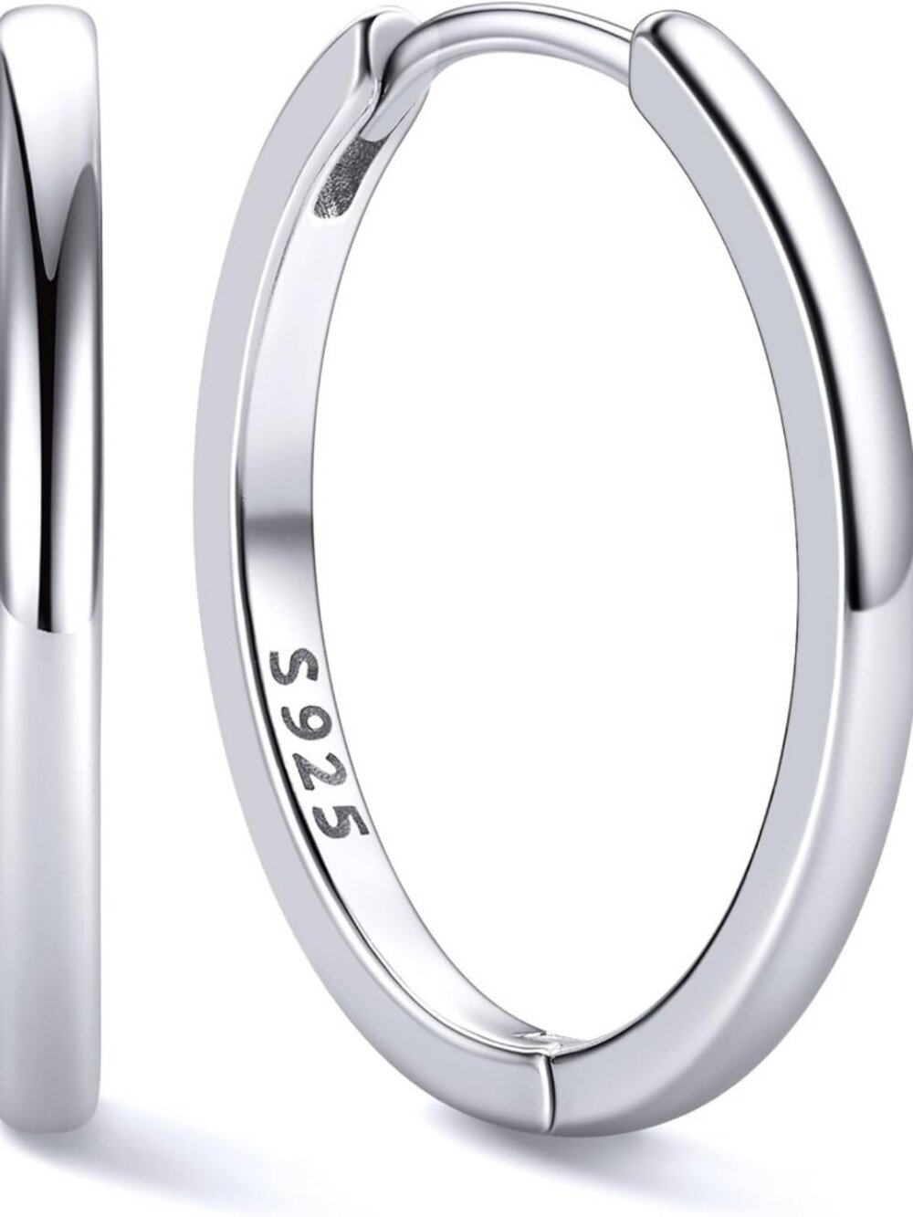 925 Sterling Silver Huggie Hoop Earrings for Women - Stylish 6-20MM Options